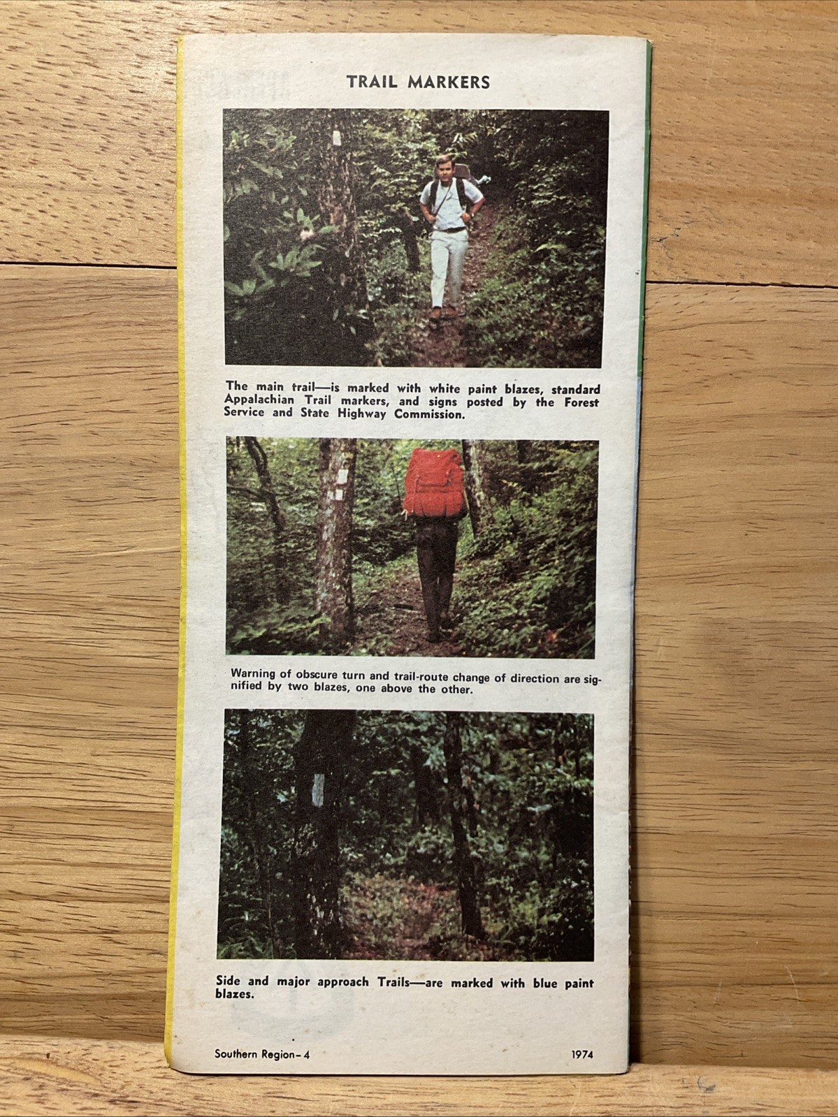 1974 Pisgah & Cherokee National Forest Appalachian Trail North Carolina Tenn