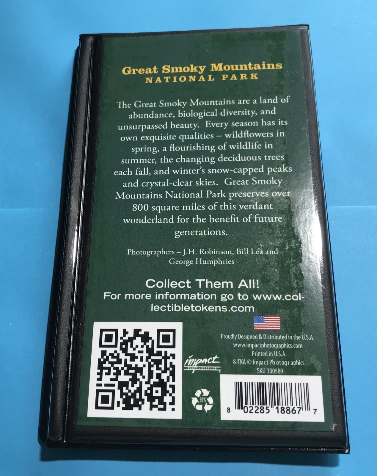 COLLECTIBLE TOKEN ALBUM – GREAT SMOKY MTNS NATIONAL PARK THEME