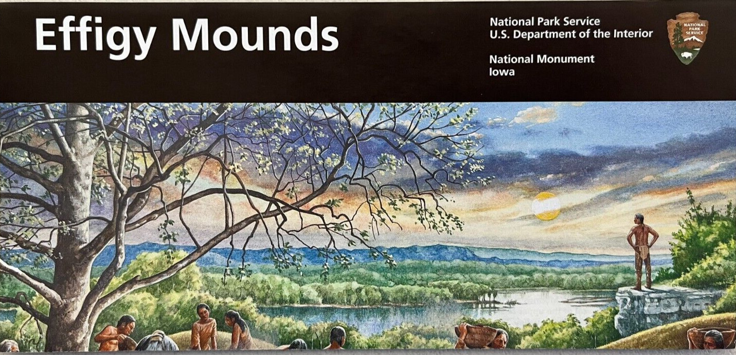 2026 EFFIGY MOUNDS MONUMENT NATIONAL PARK SERVICE UNIGRID BROCHURE/MAP New