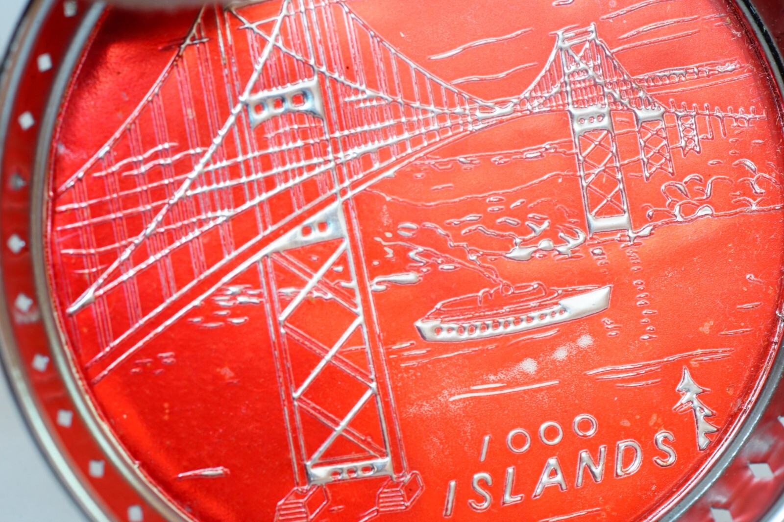 Vintage Mid-Century 1000 Islands NY Bridge Souvenir Drink Coaster Set Unused