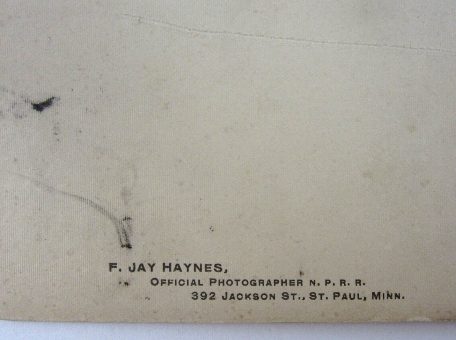 Yellowstone National Park Cabinet Photo Frank Jay Haynes Hand Colored 1880-1900s