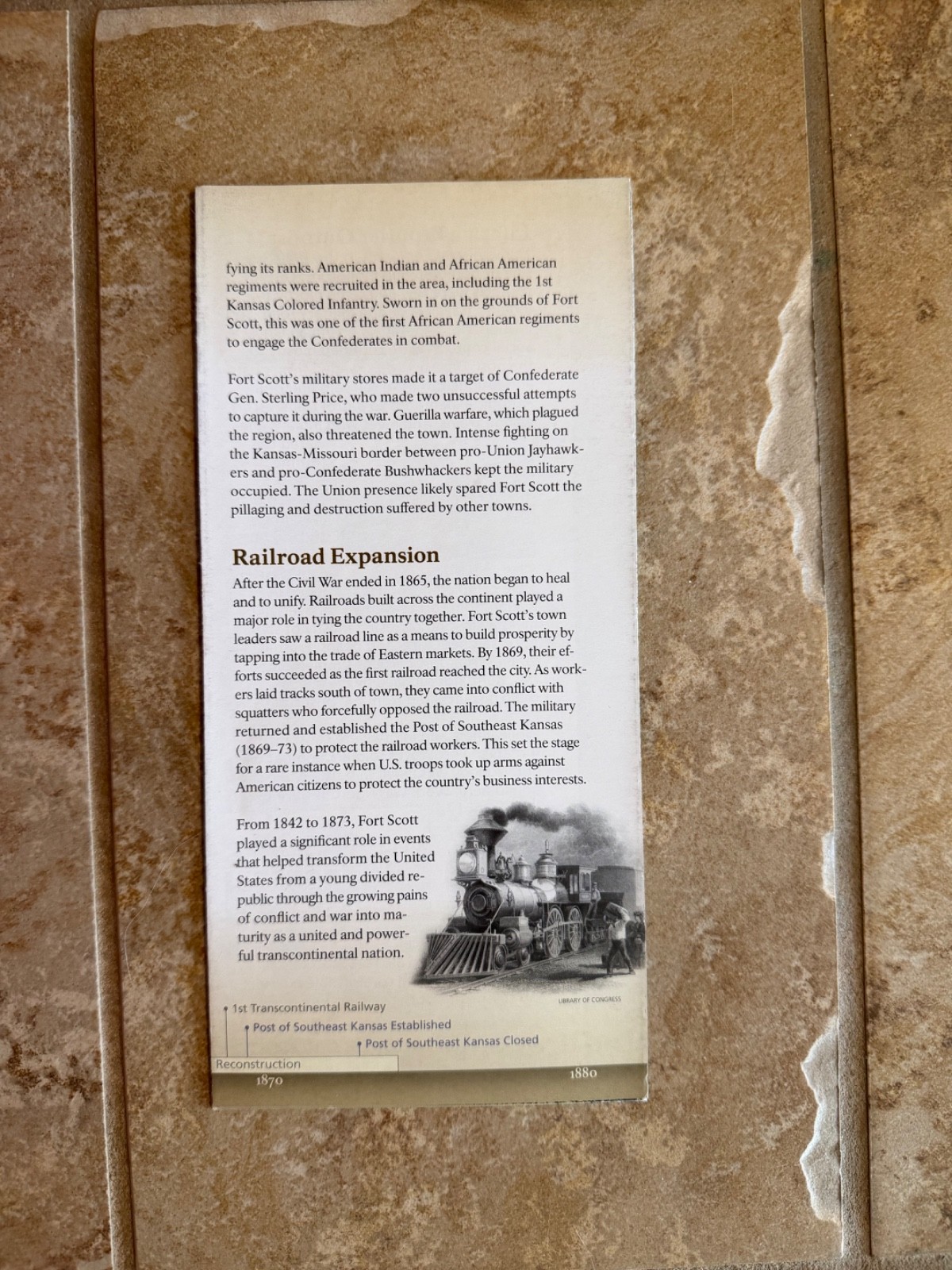 National Park Unigrid Map Fort Scott National Historic Site Kansas KS 2018