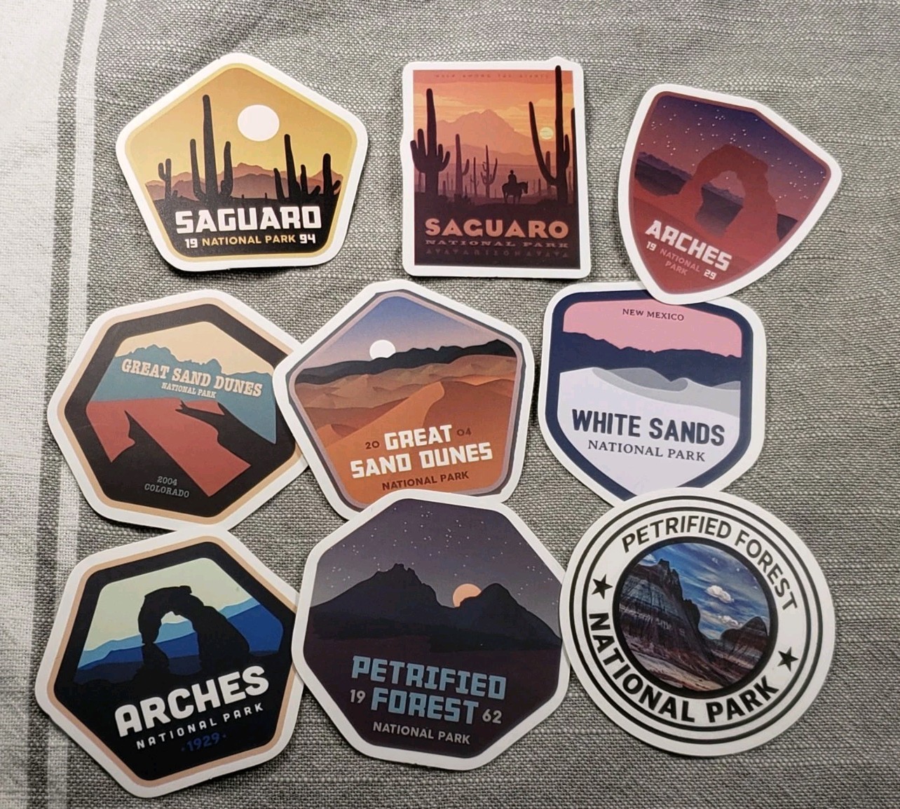 National Park Stickers Lot Of 9 Southwest US Arizona Colorado Utah C38-1