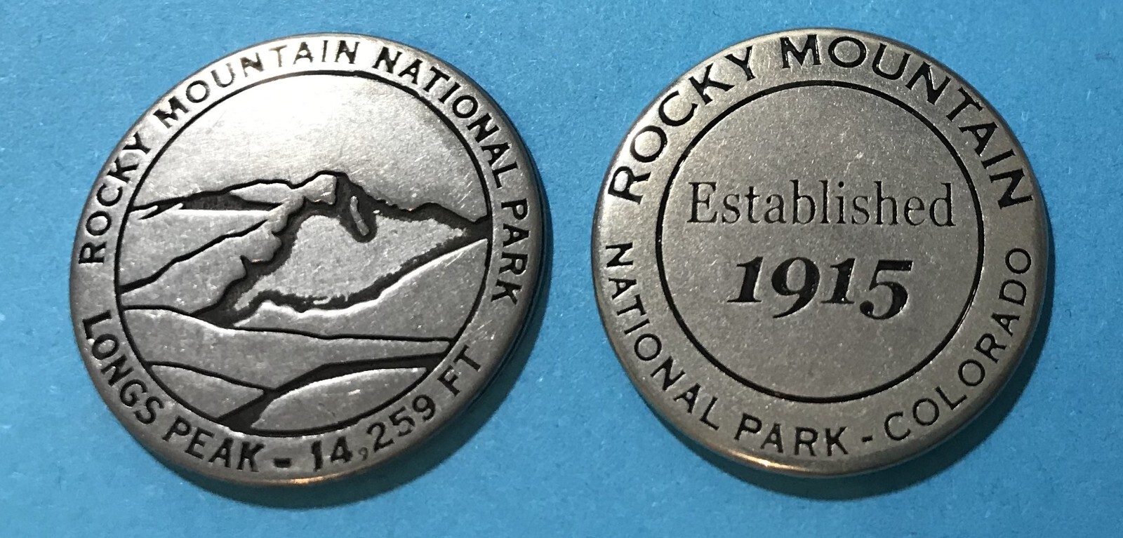 Rocky Mountain National Park Long’s Peak Collectible Token