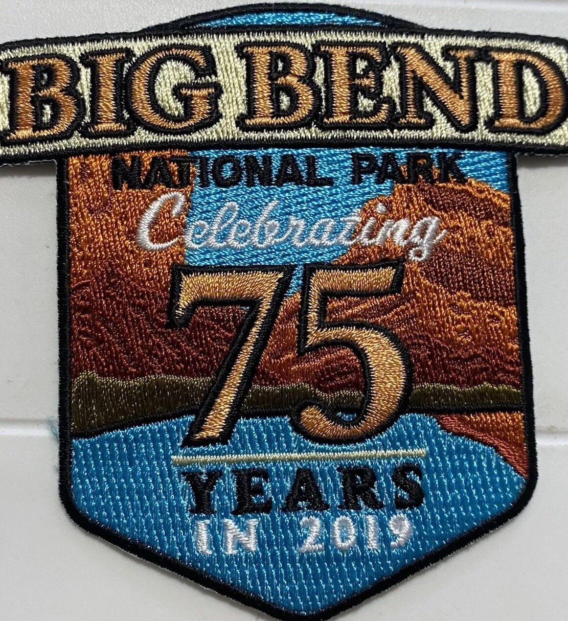 Big Bend National Park Texas 2019 75th Anniversary Souvenir Embroidered Patch