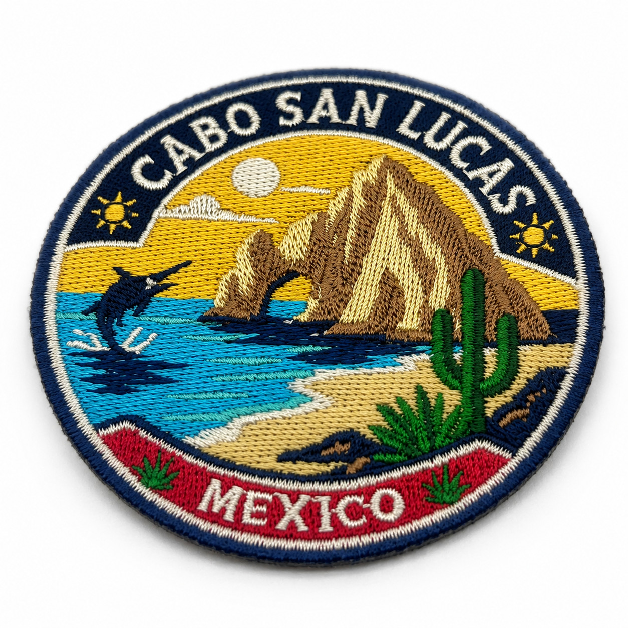 Cabo San Lucas Mexico Patch 3 Inch Iron On Embroidered Beach Sunset Travel Badge