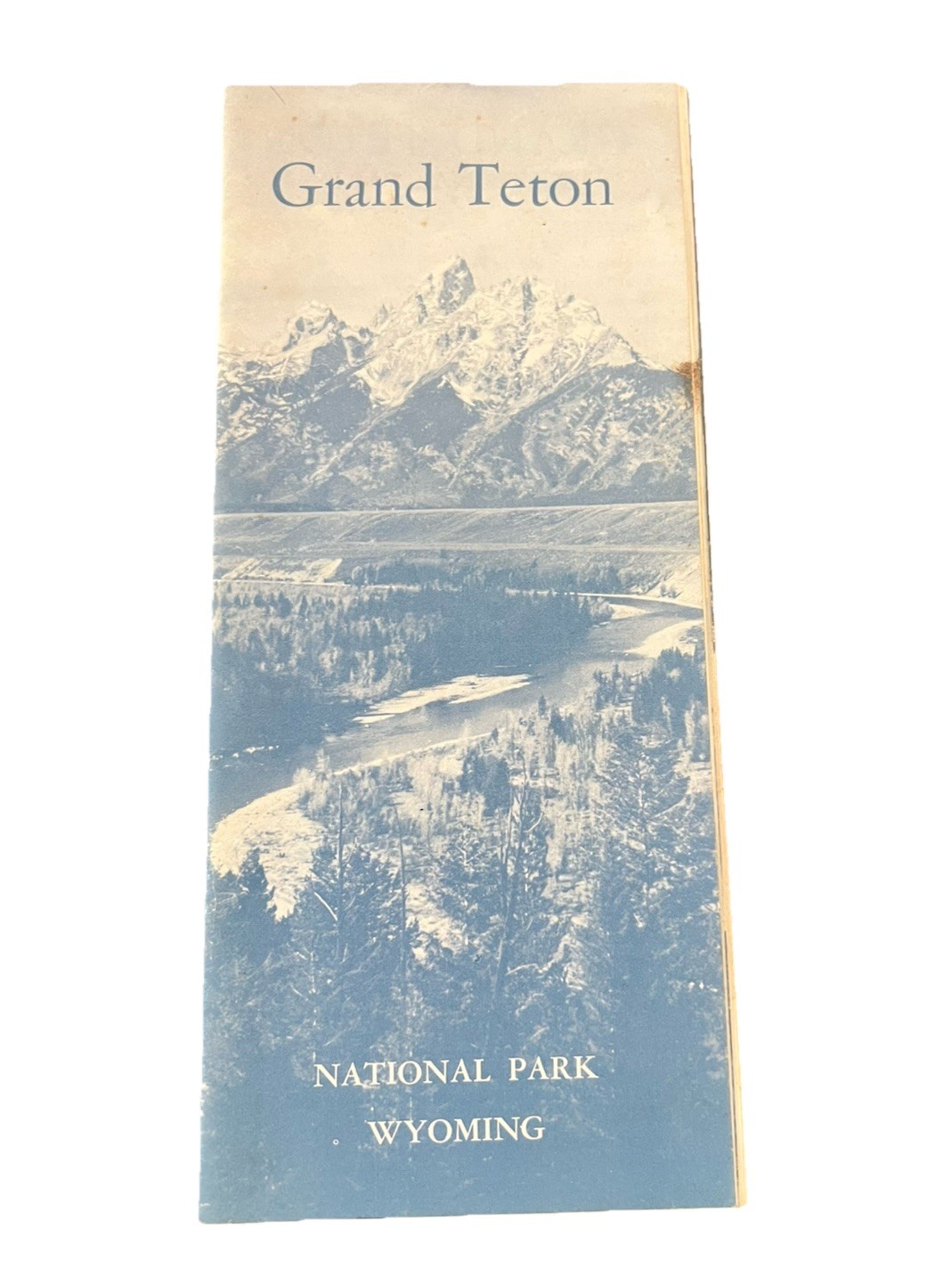 1961 Grand Teton National Park Wyoming Vintage Foldout Tourist Map Brochure
