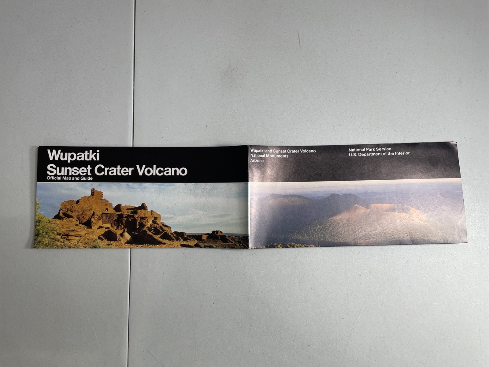 Wupatki and Sunset Crater Volcano National Monuments Arizona Map and Guide