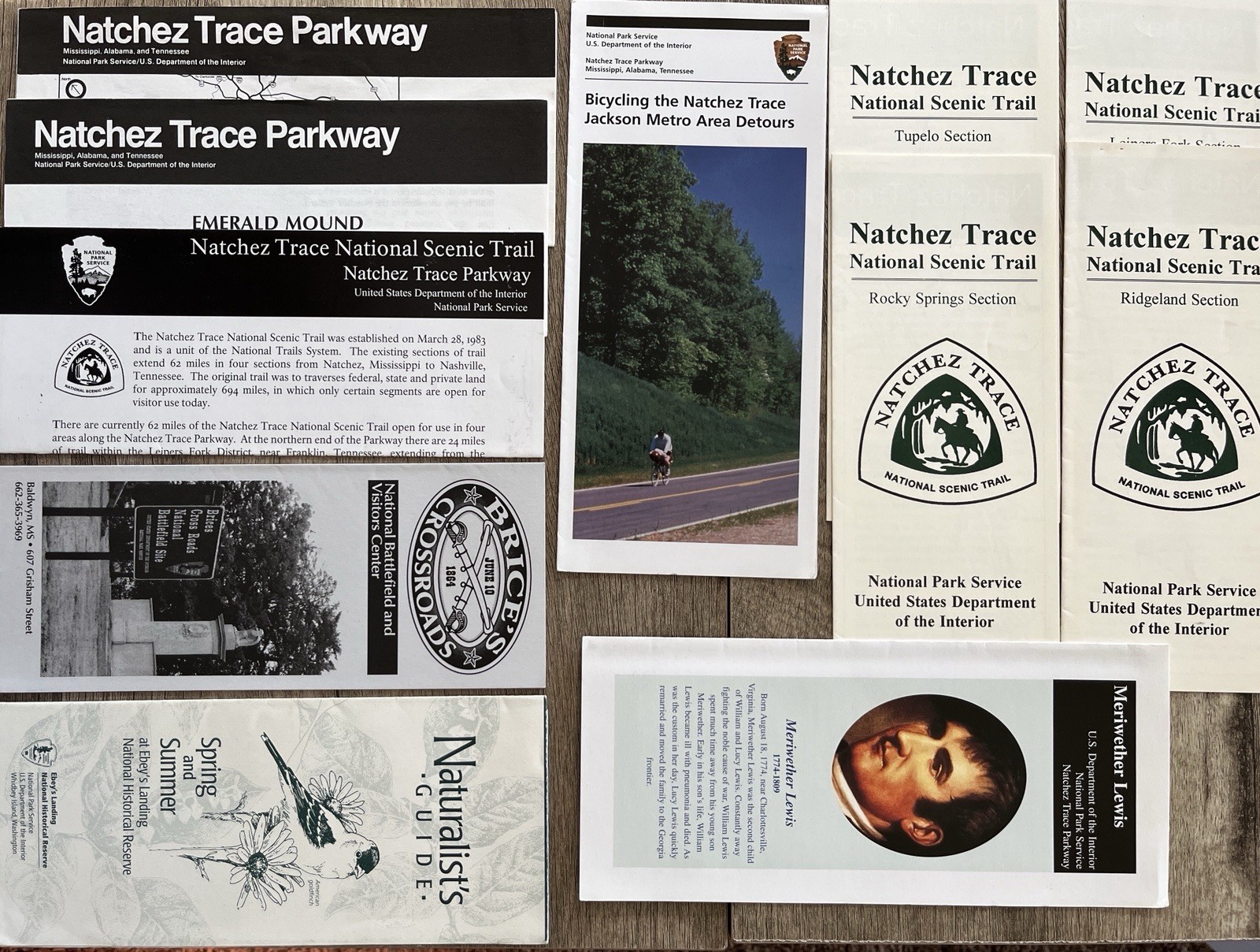 National Parks, USFWS, US Forest Service Brochures, Guide Books, Jr Rangers, CD!