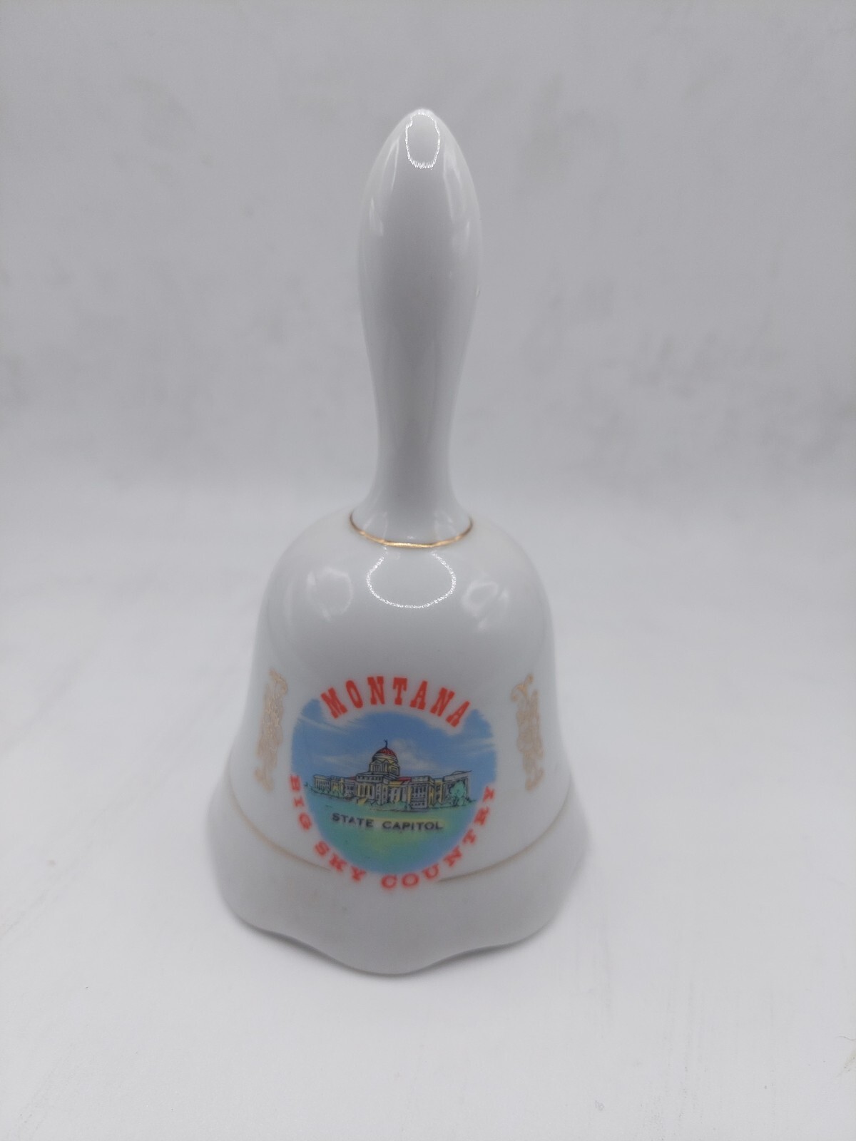 Vintage Travel Souvenir Dinner Bell – Montana Capitol – Big Sky Country – GUC