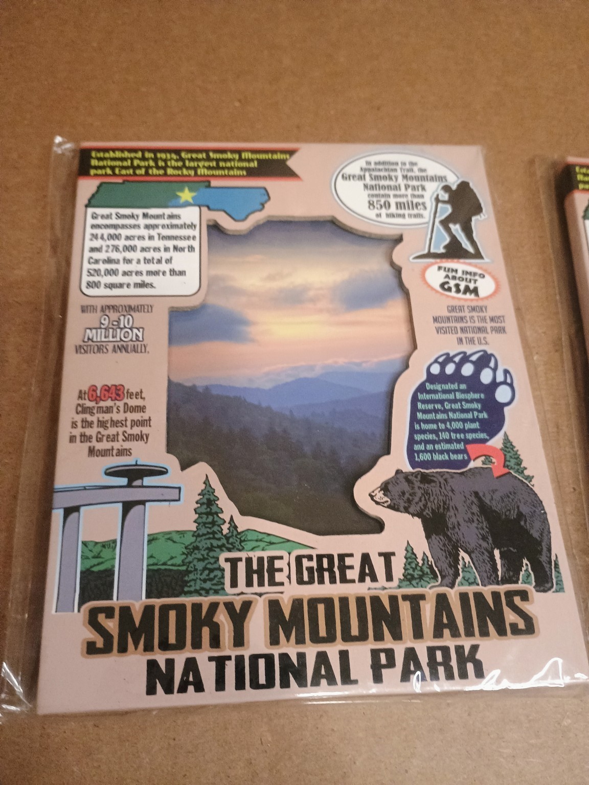 Great Smoky Mountains National Park Picture Frame Lot 2 New Sealed