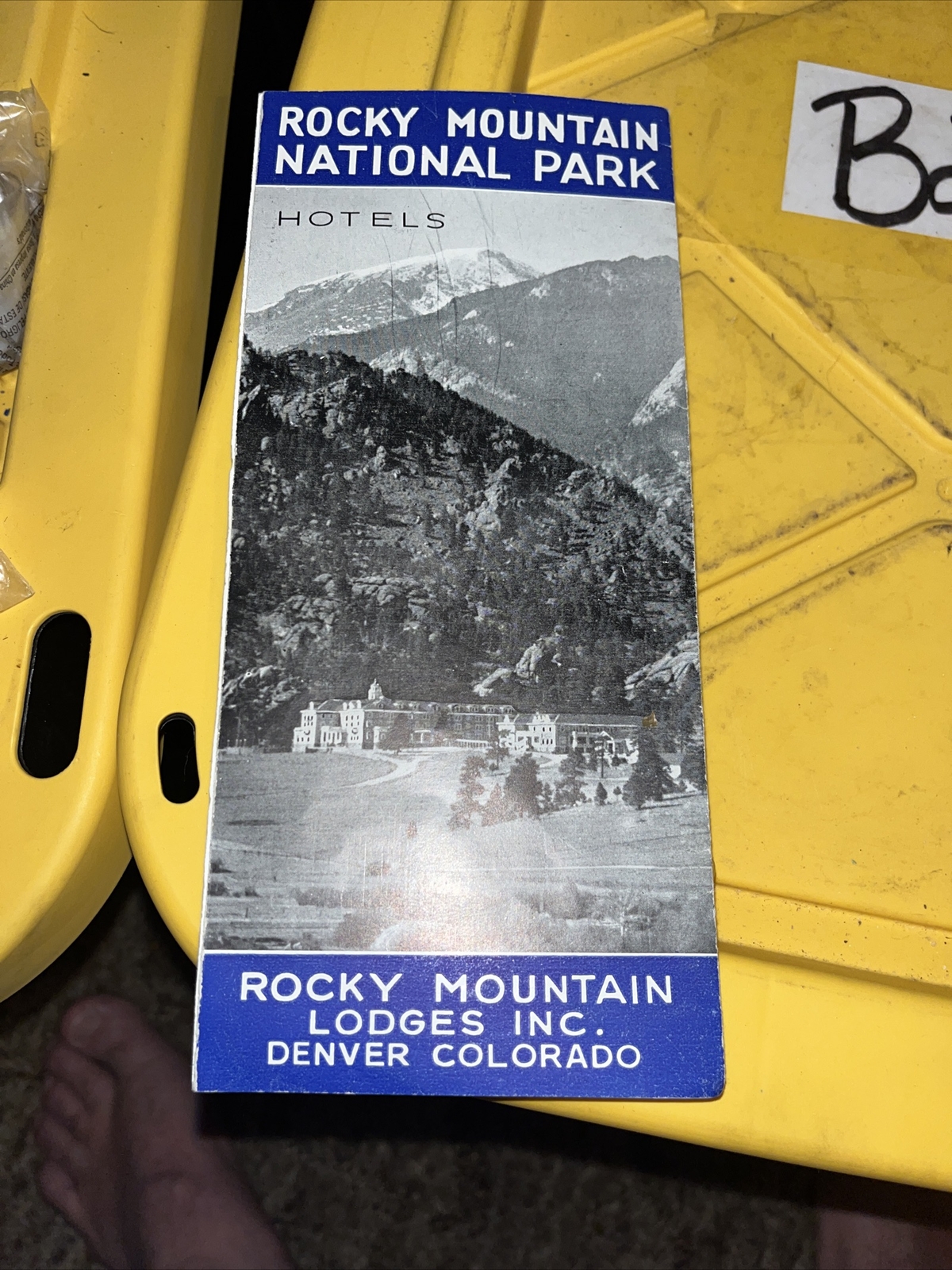 1932 Rocky Mountain National Park Hotels Lodges Brochure Map Guide