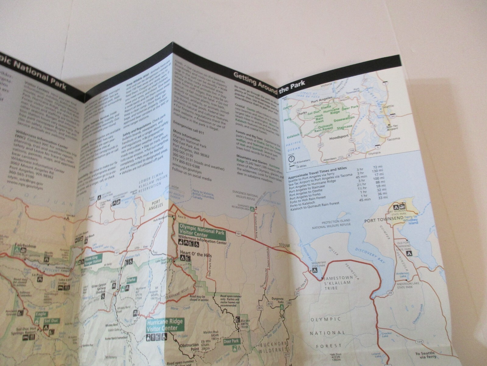 2020 Olympic Washington National Park System Brochure Map Guide~B24