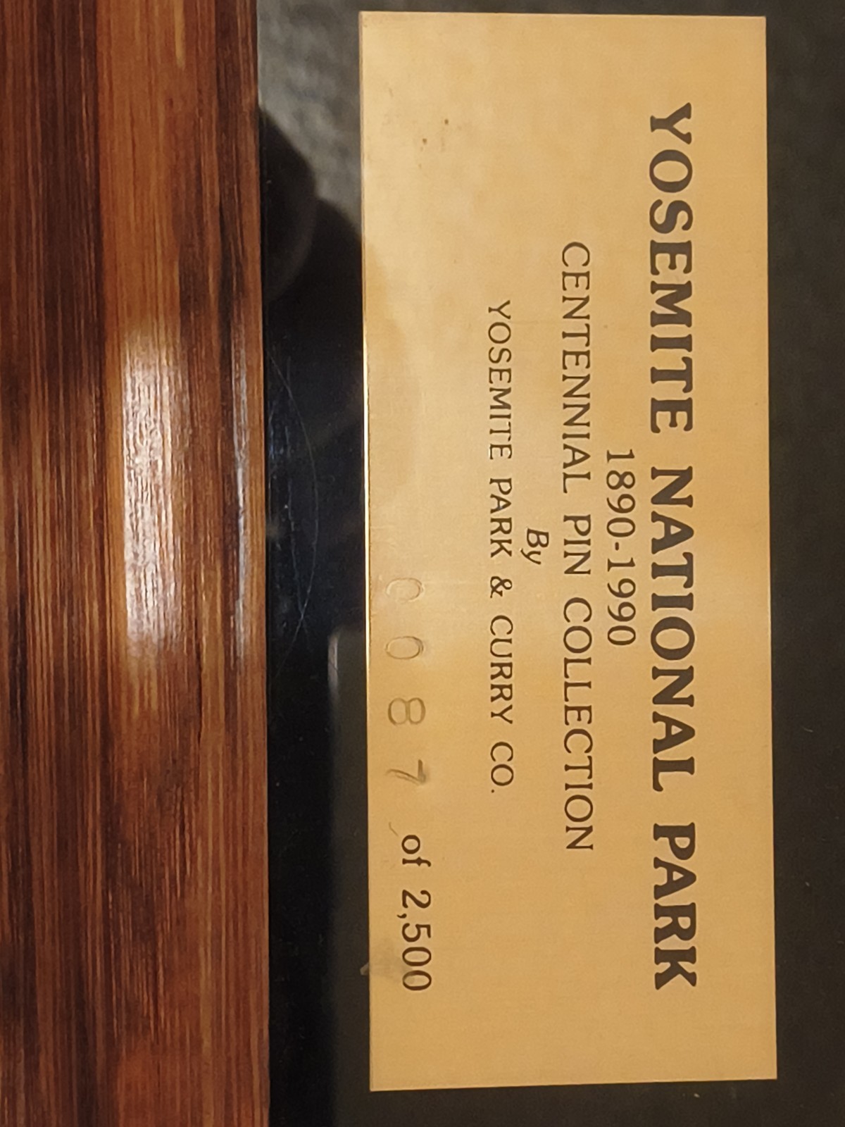 1890-1990 Yosemite National Park Centennial pin Collection – 87/2500 –