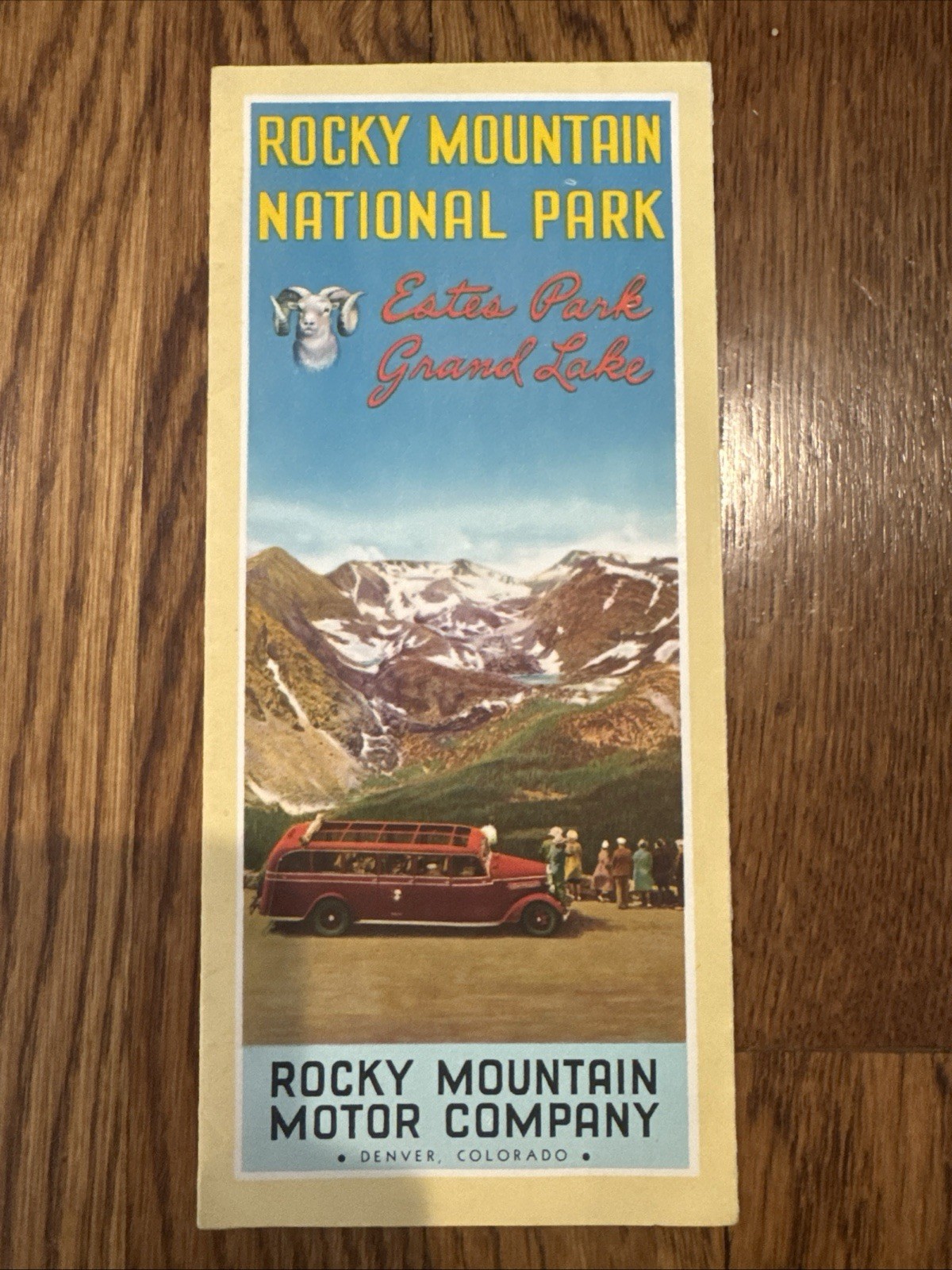 1930s Rocky Mountain National Park Motor Company Travel Brochure – Vintage