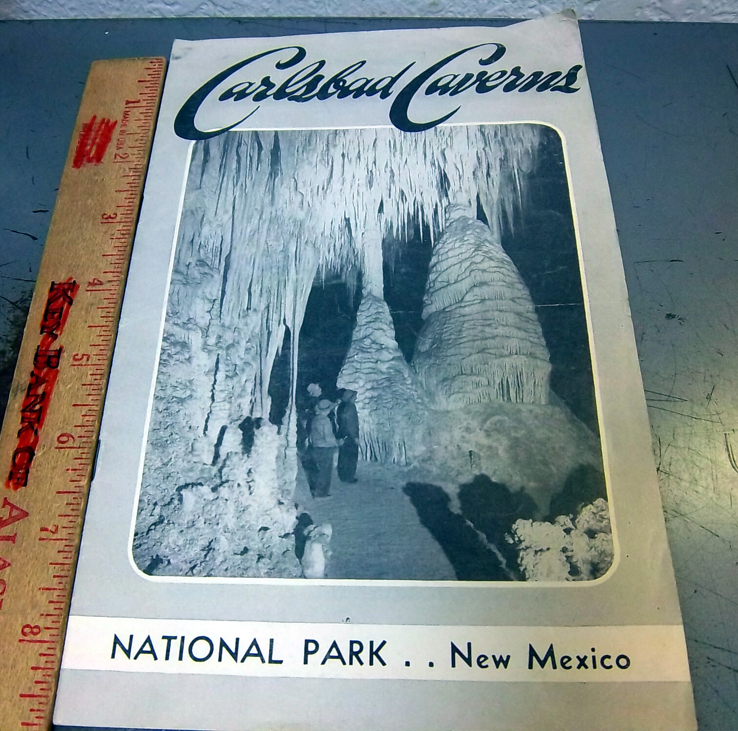 vintage 1951 Carlsbad Caverns National Park New Mexico souvenir Tourist Brochure
