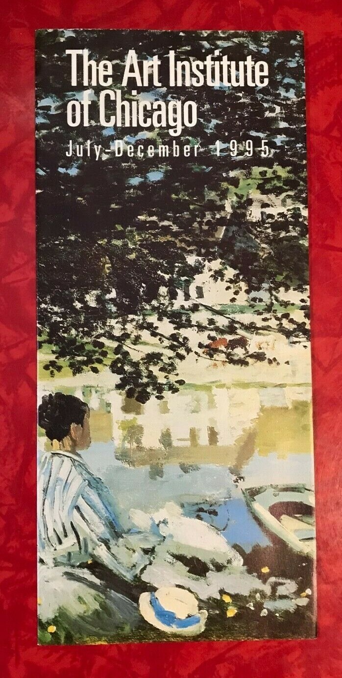 THE ART INSTITUTE OF CHICAGO VISITOR’S GUIDE 10-PAGE BROCHURE JULY-DECEMBER 1995