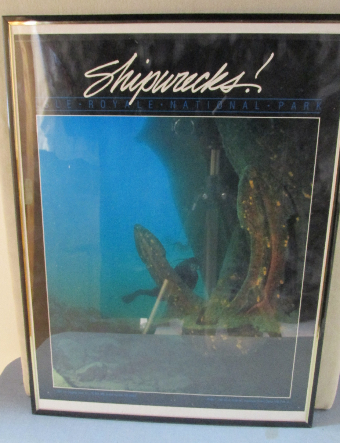 Isle Royale National Park Framed Poster & Coffee Cup Mug Lot 2 Minnesota MN 1987