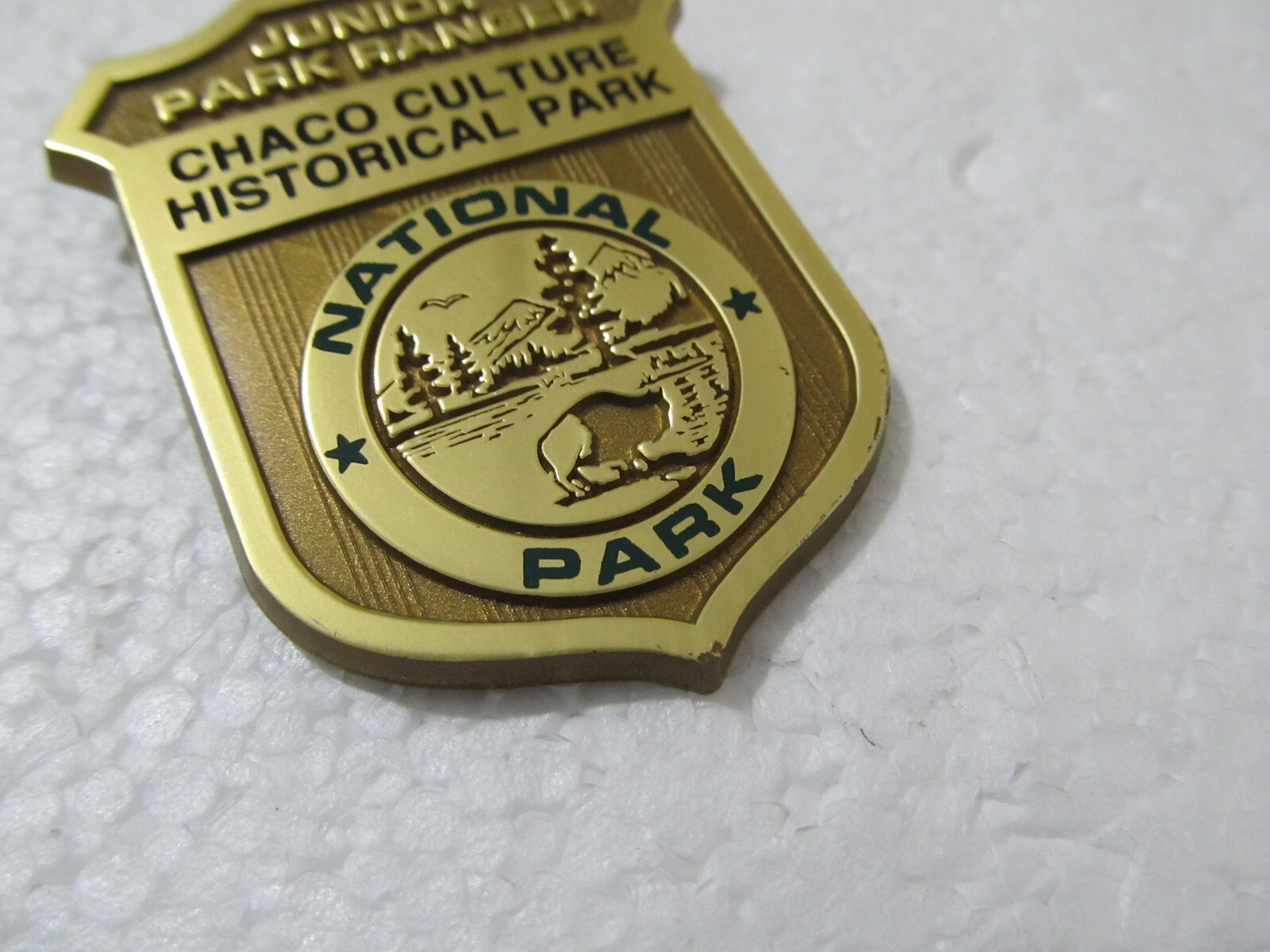 CHACO CULTURE HISTORICAL PARK National Junior Ranger Plastic Badge Pin NEWMEXICO