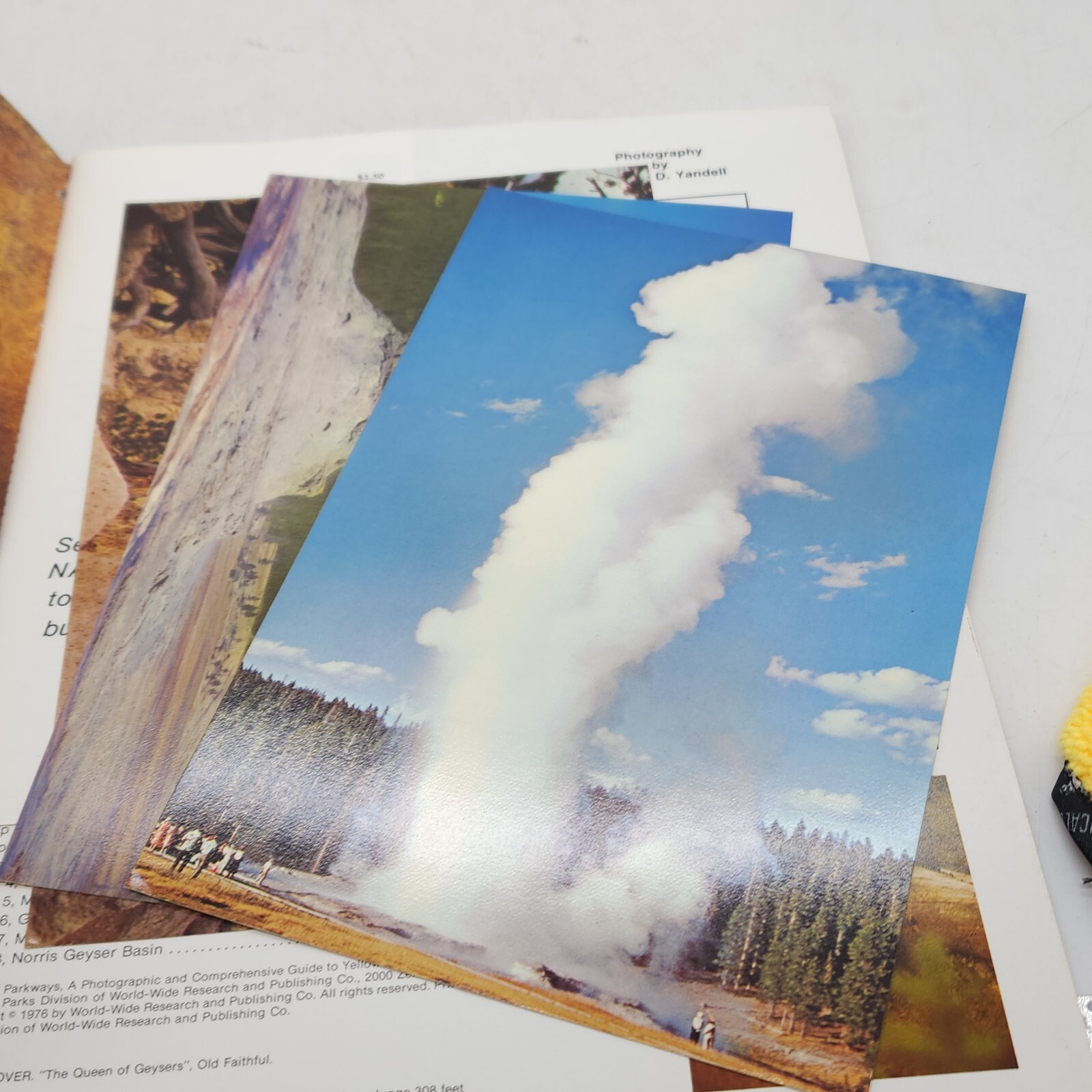 National Parkways Yellowstone National Park Souvenir Guide Book 1976 Post Cards