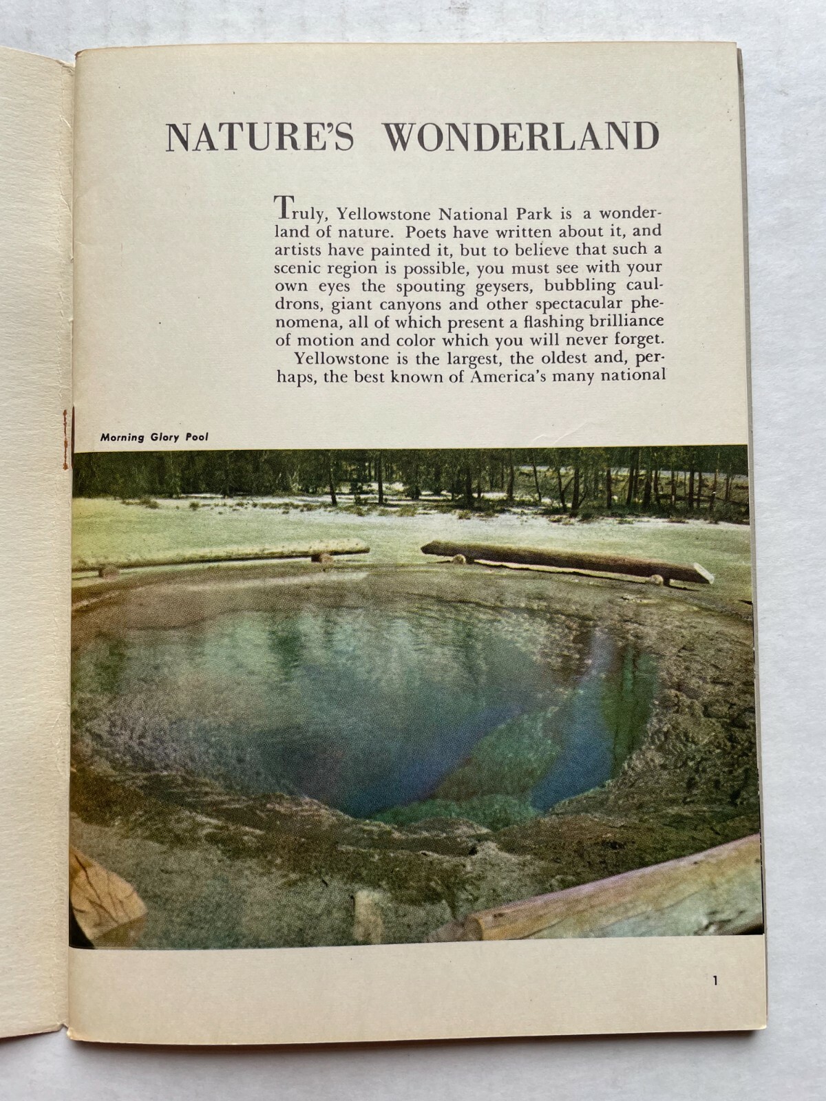 1953 Yellowstone National Park Guide by Union Pacific Railroad
