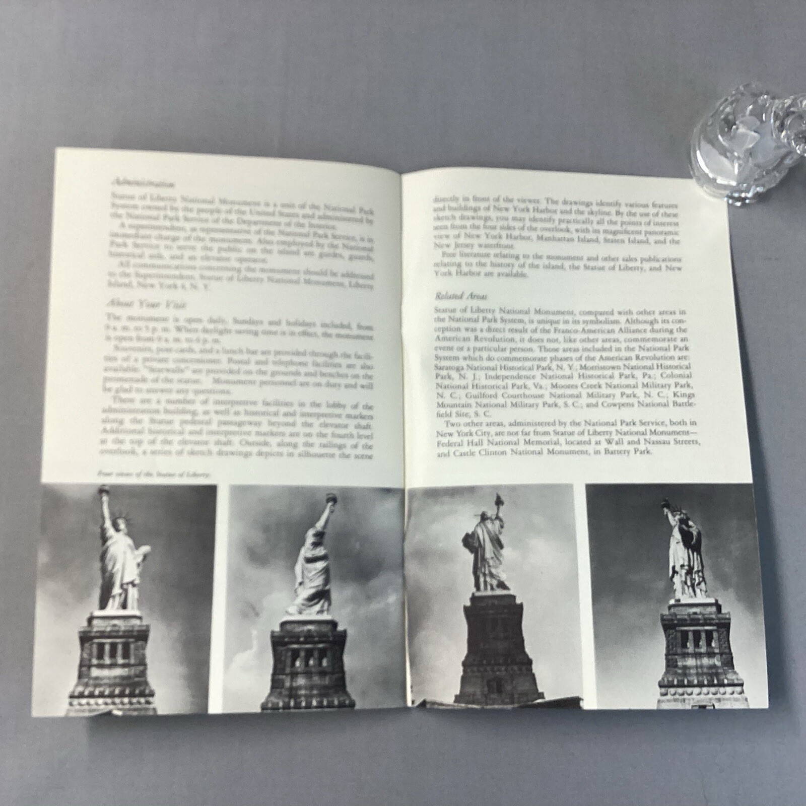 1961 Statue of Liberty National Monument Dept of Interiors Booklet Pamphlet