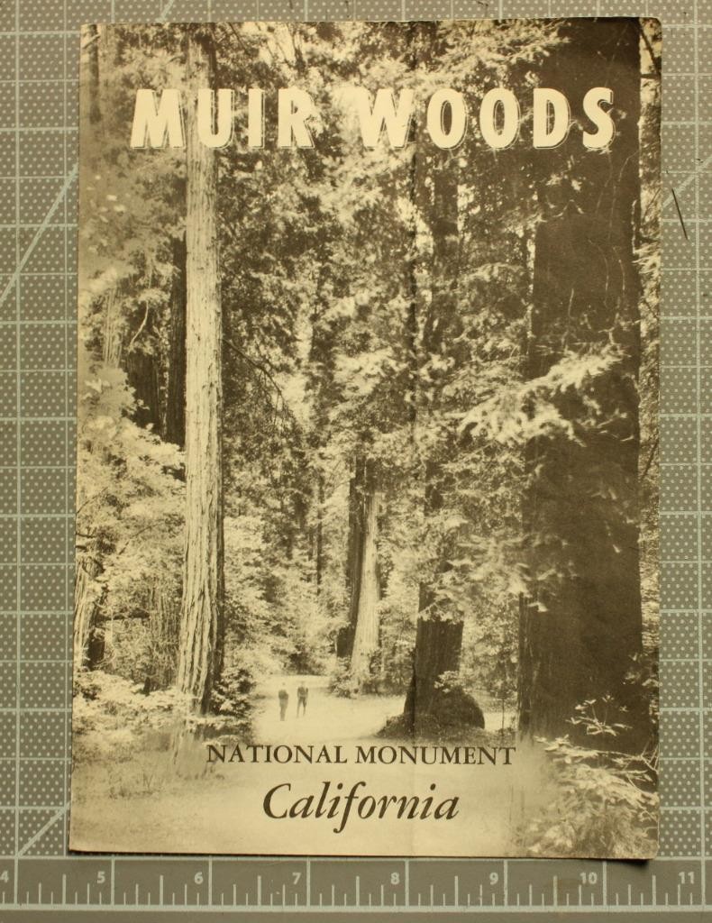 Muir Woods California 1955 3 Fold with Maps & National Monument Information C347