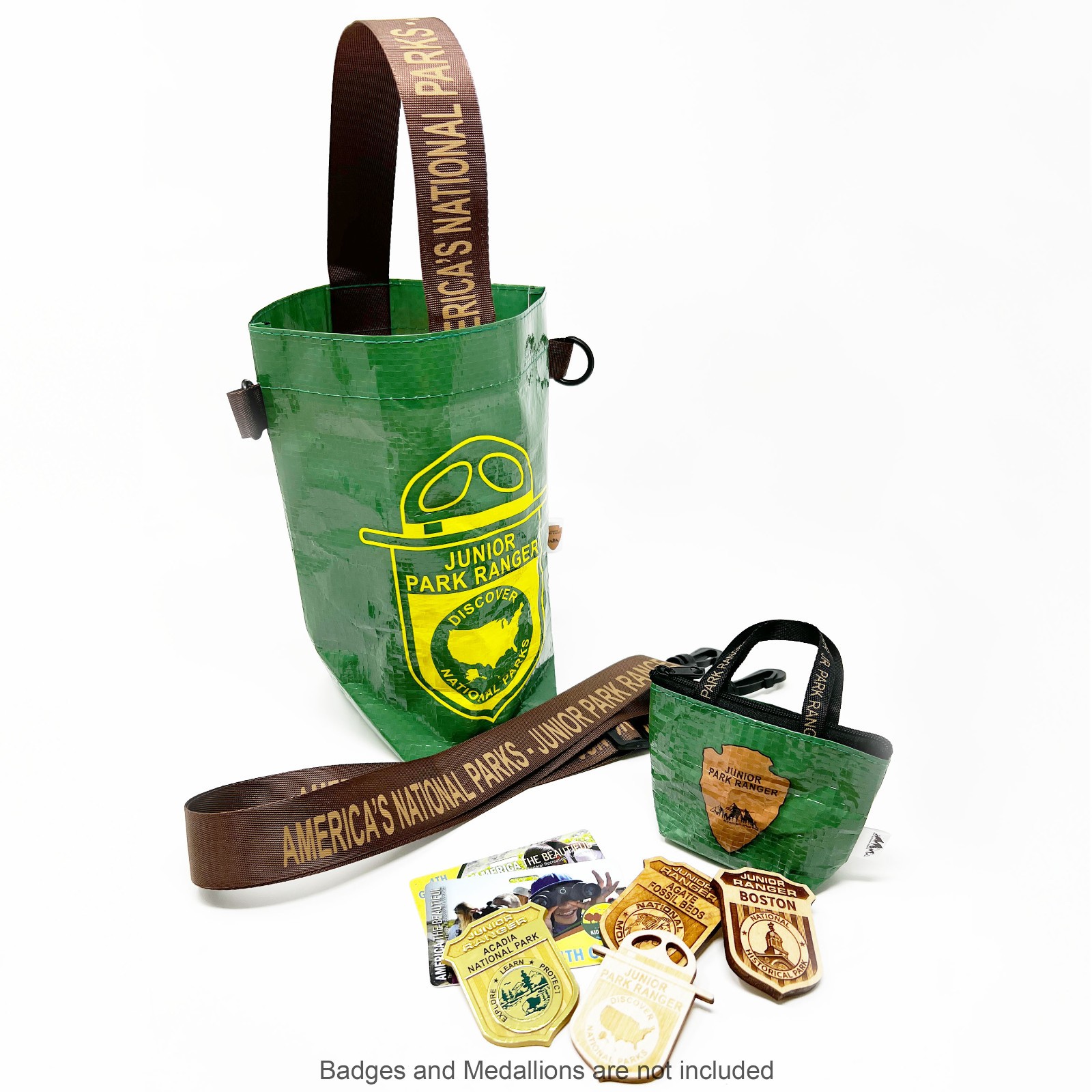 National Park Junior Ranger Tote Set Waterproof Adventure Travel Bags