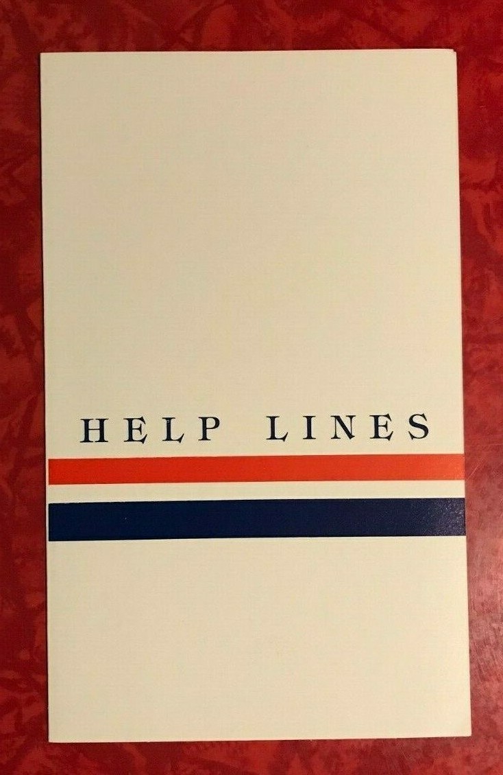 STATE OF MINNESOTA GOVERNMENT HELP LINES DIRECTORY 1990’s