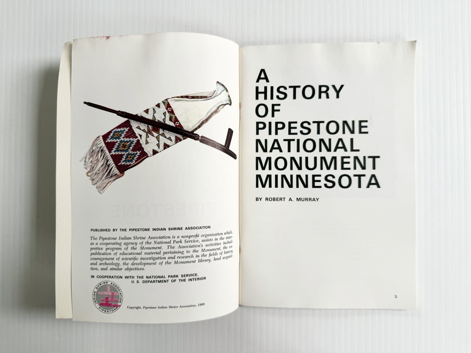 Lot Of 4 Pipestone National Monument Minnesota Tourist History Leaflets Booklets