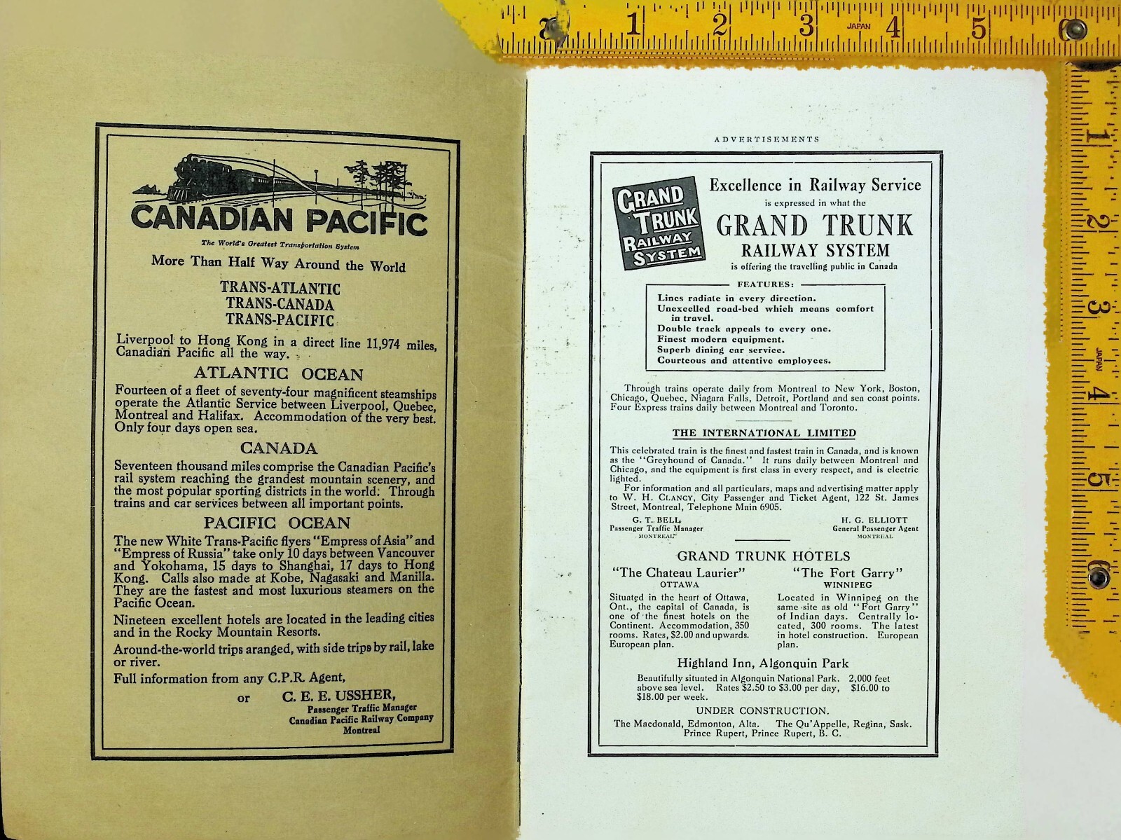 1914 Montreal – Travel and Tourist guide – Vintage