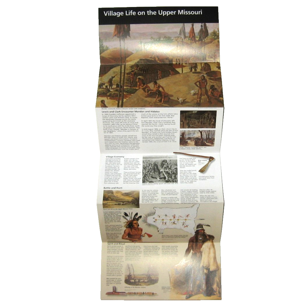 NPS Brochure Knife River Indian Villages Historic Site North Dakota Village Life