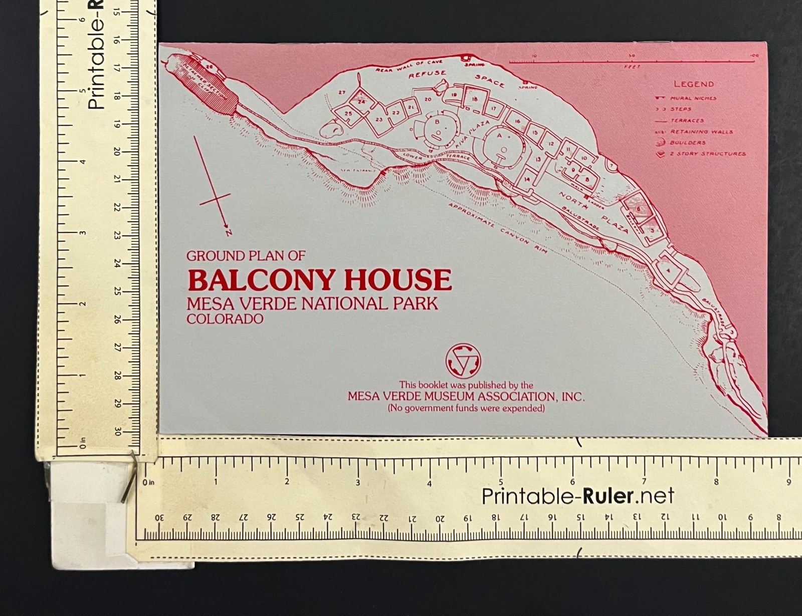 1980s Mesa Verde National Park CO Balcony House Vintage Trail Guide Booklet