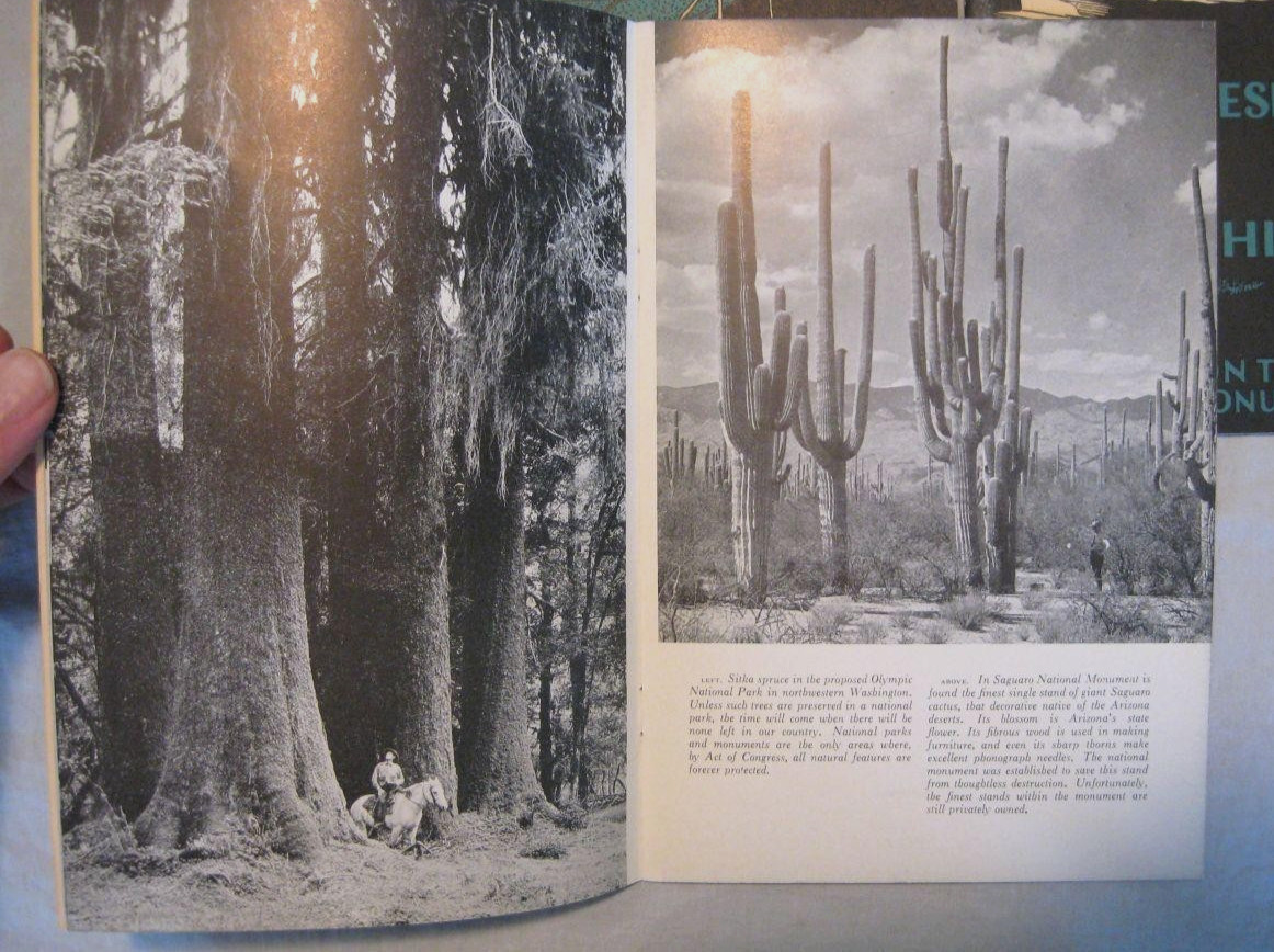 1930’s Portfolio on the National Park & Monument System -4 Booklets in Envelope