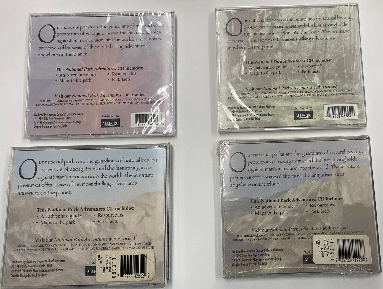 5 Vintage National Park Adventures CDs. Maps Park Guides & Resource Lists 1999