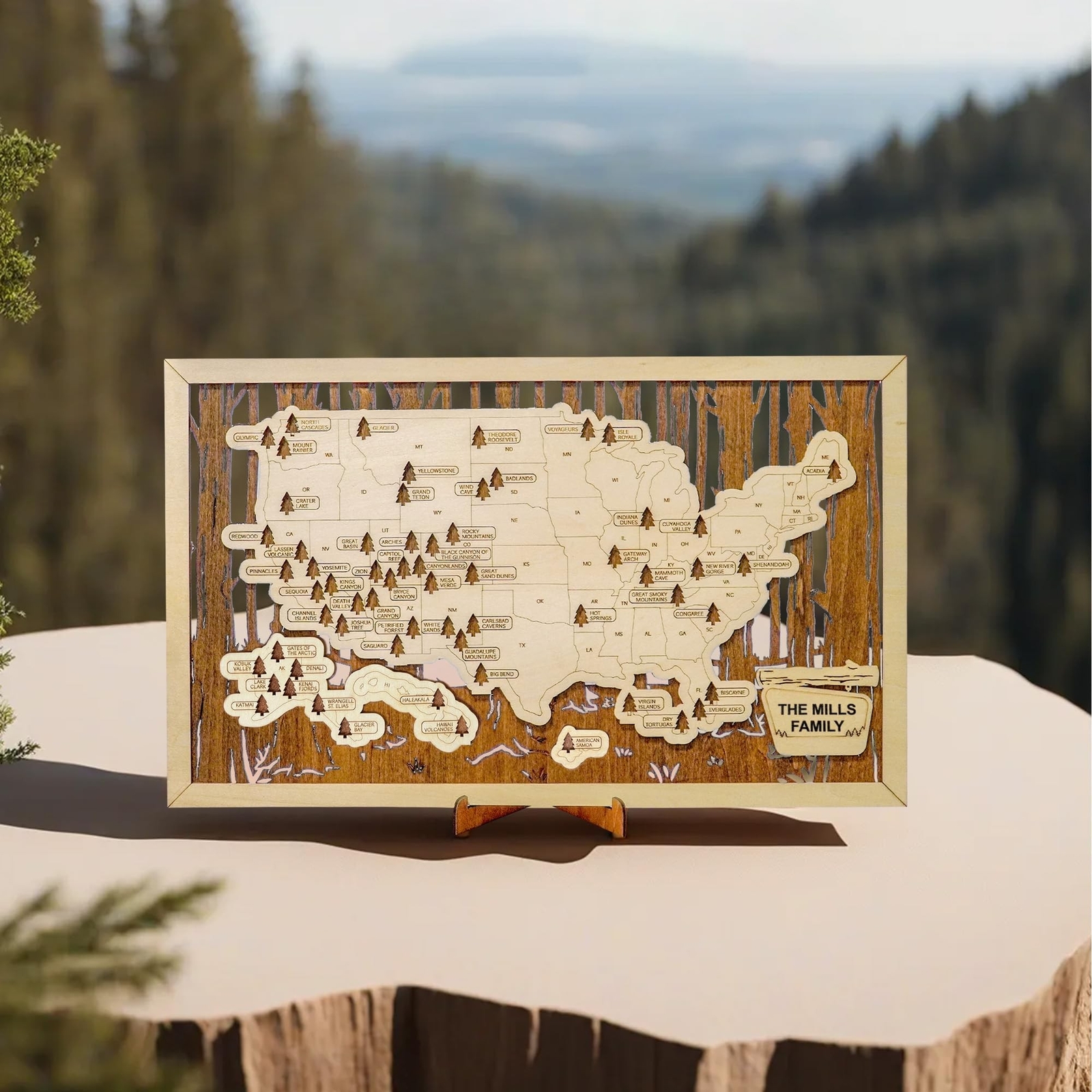 US National Parks Map, National Park Travel Map, National Park Tracker Checkl…