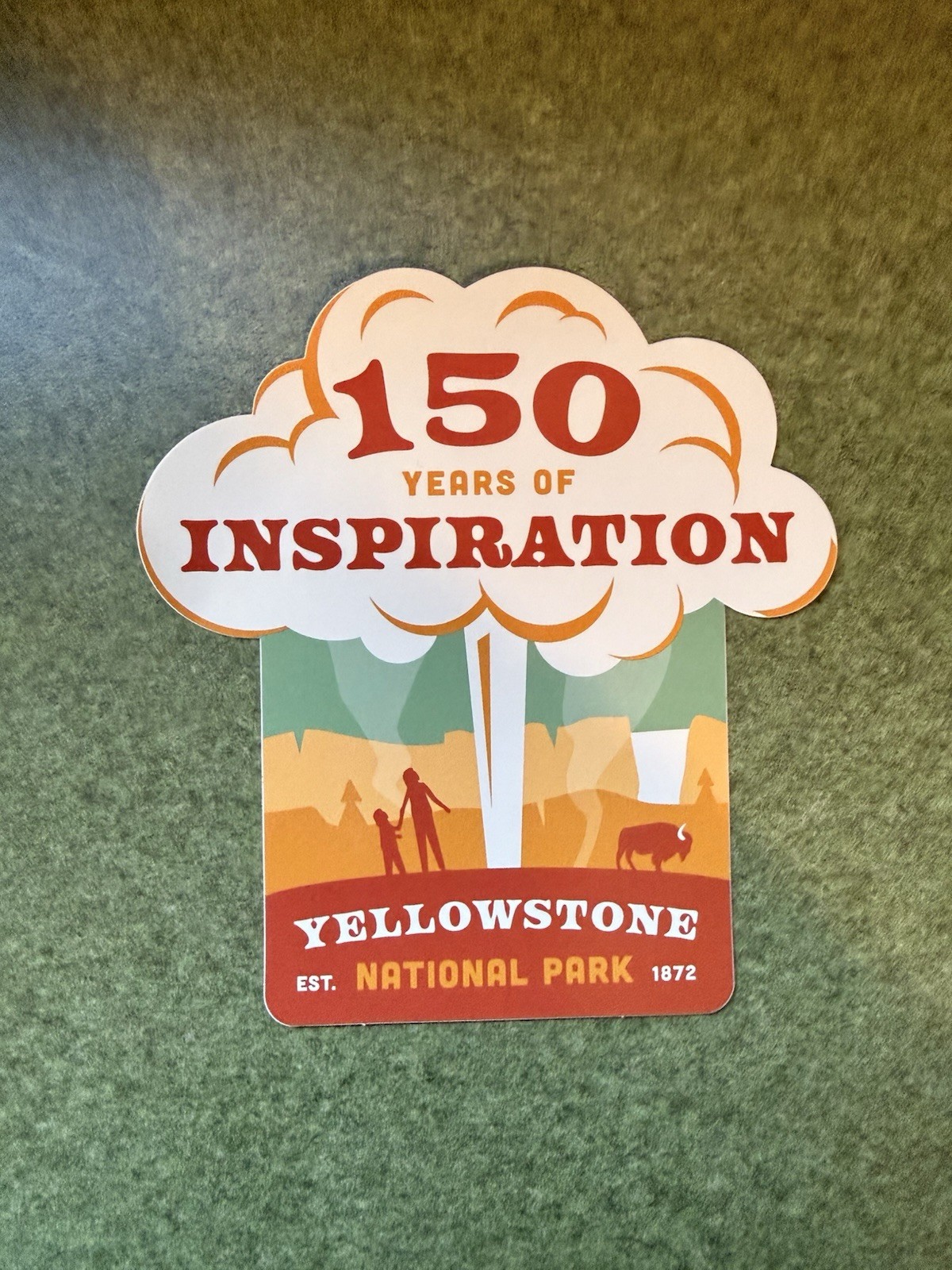 Wyoming State Parks and Yellowstone National. Travel Historical Stickers. 4pack.