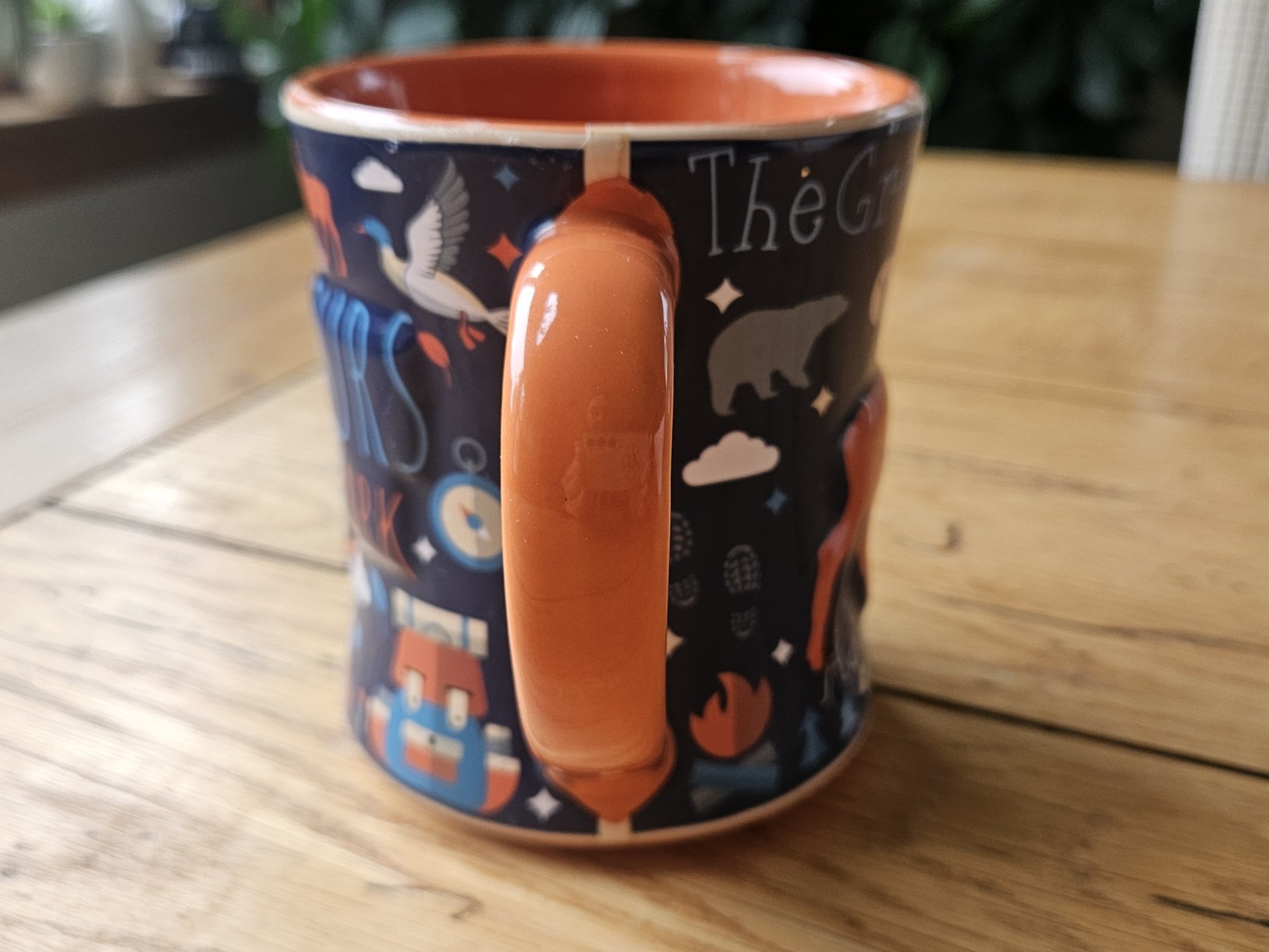 Minnesota Voyageur National Park Souvenir Ceramic Coffee Mug Orange
