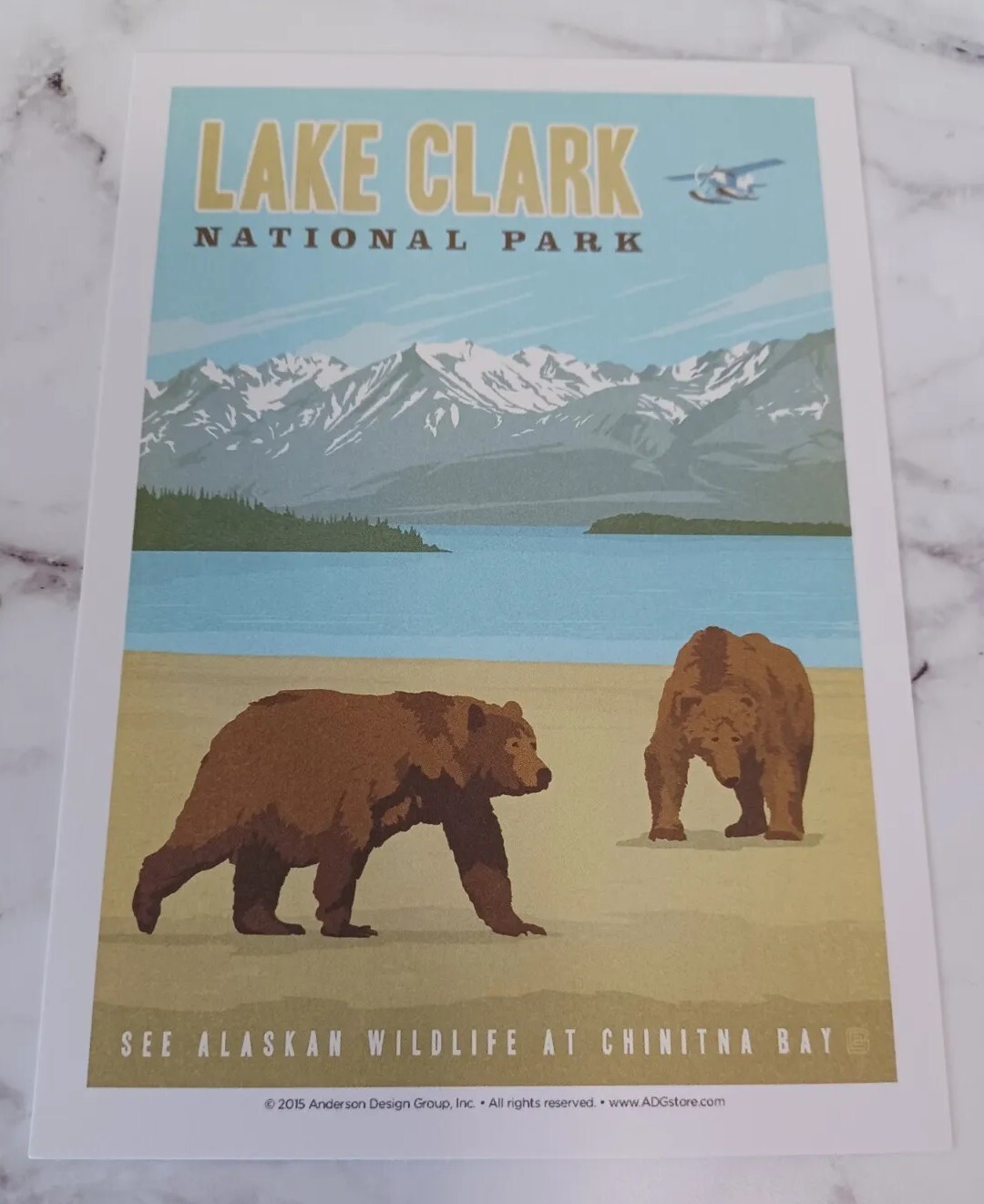 Lake Clark National Parks 100th Anniversary Illustrated Print Post Card