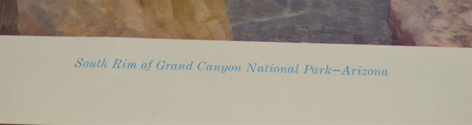 1955 LARGE Print Santa Fe RR South Rim Grand Canyon