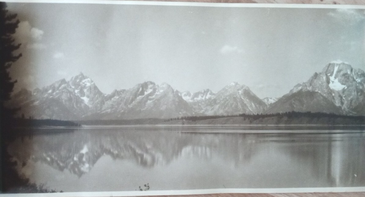 1920’s SEPIA Poster Grand Tetons~Photo by Harrison Crandal *Excellent* Numbered