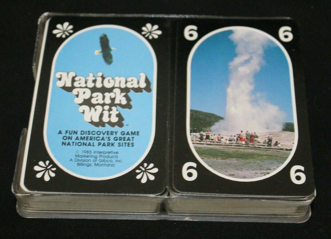 Vintage 1985 National Park Wit Quiz Playing Cards + White Mesa Natural Bridge PC