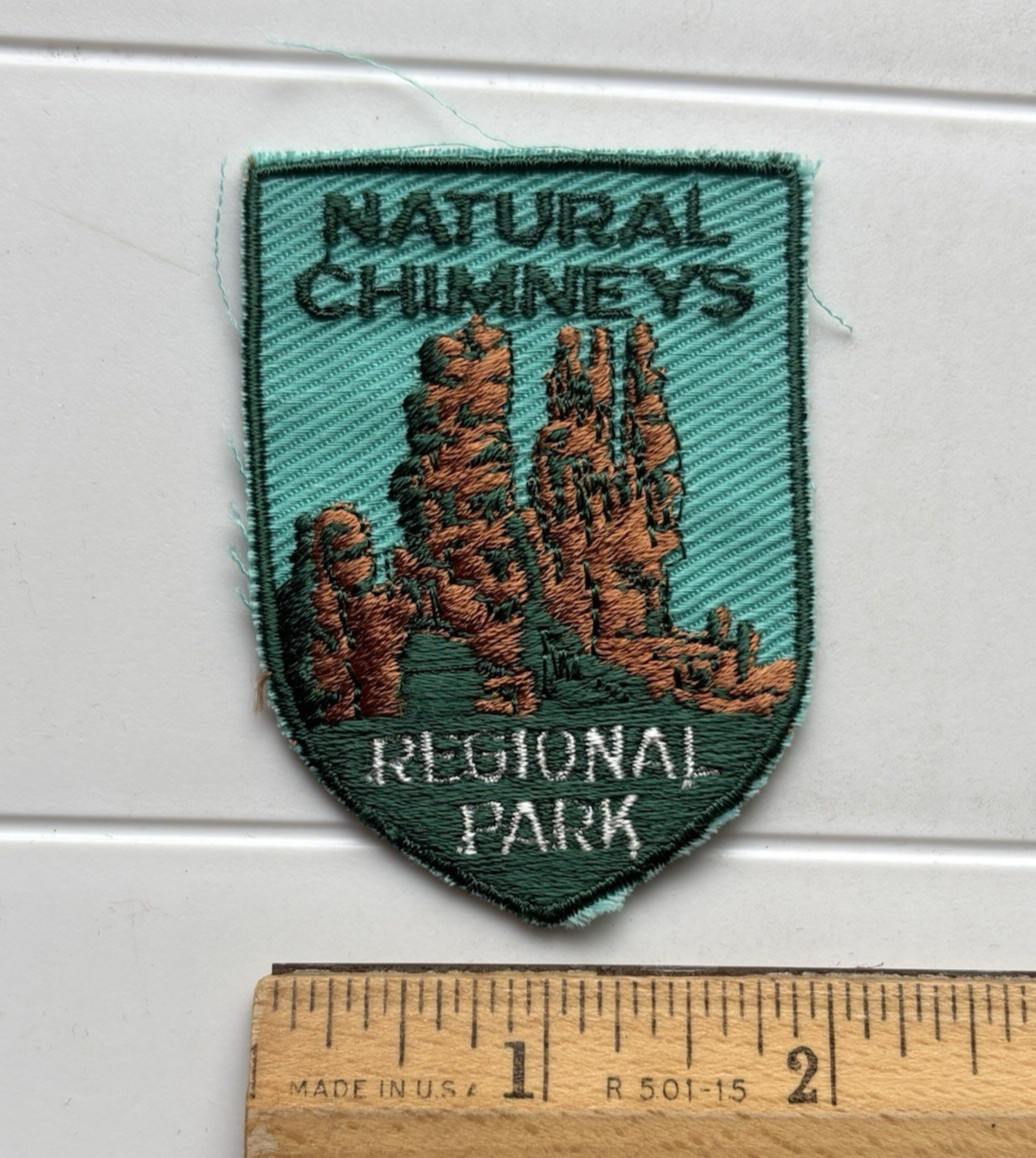 Natural Chimneys Regional Park Virginia Souvenir Sew-on Embroidered Patch Badge