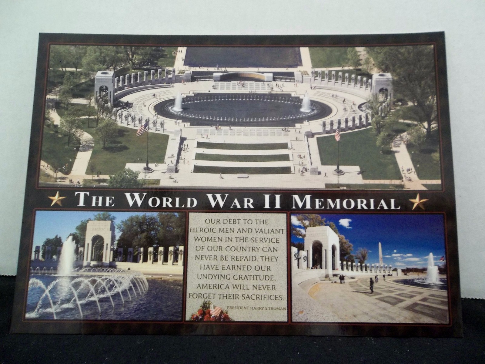 Washington DC Memorials Honoring American Veterans 15 Custom Image Post Cards