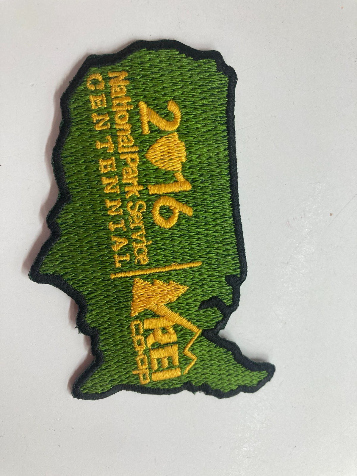 2016 National Park Service Centennial US Map Shaped patch