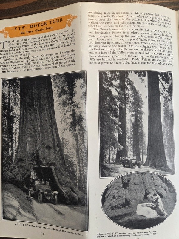 1925 Yosemite Transportation System All-Year-Round National Park California