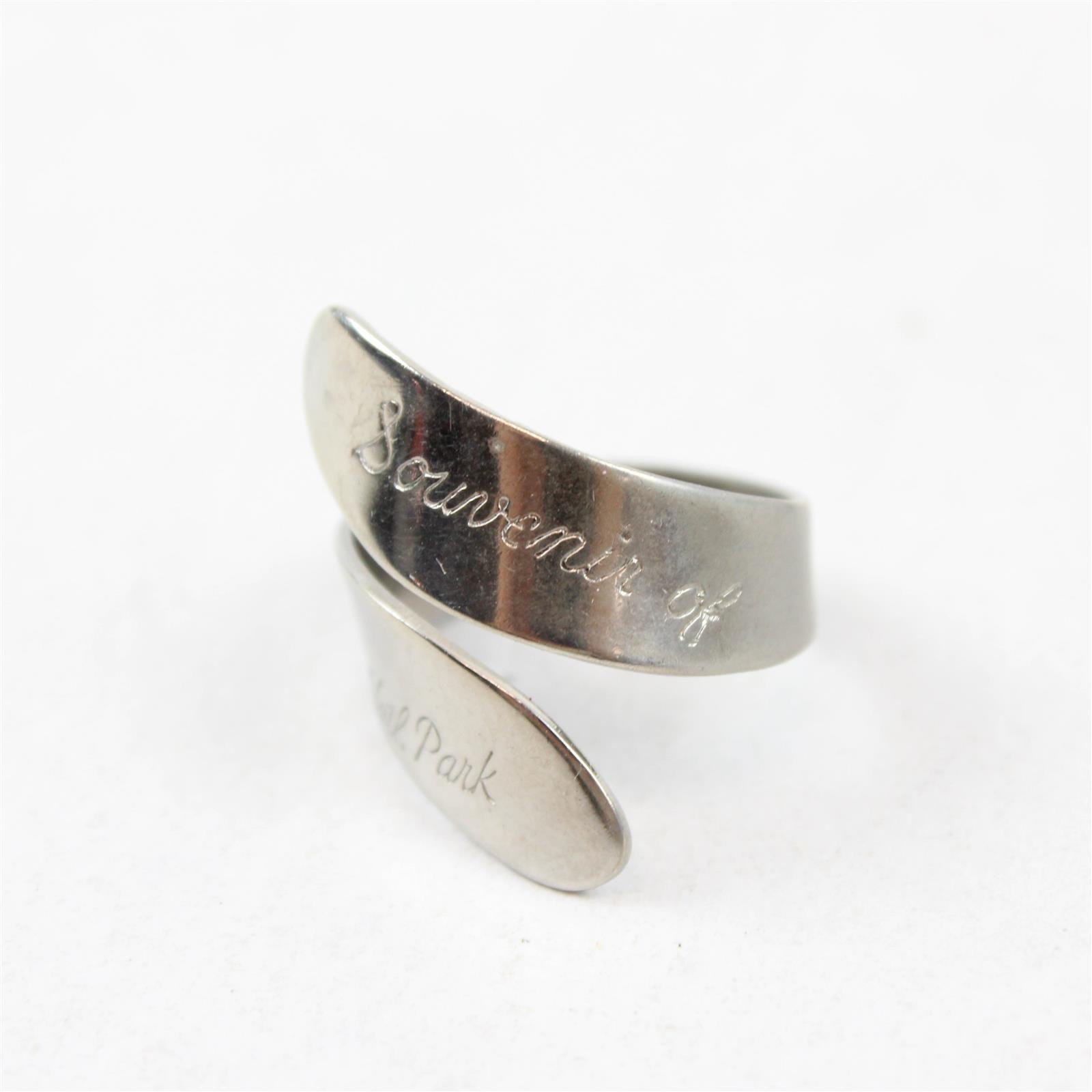 Yellowstone National Park Silver Plated Souvenir Ring Size 7
