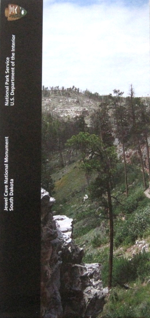 Jewel Cave National Monument National Park Service Unigrid Brochure Map