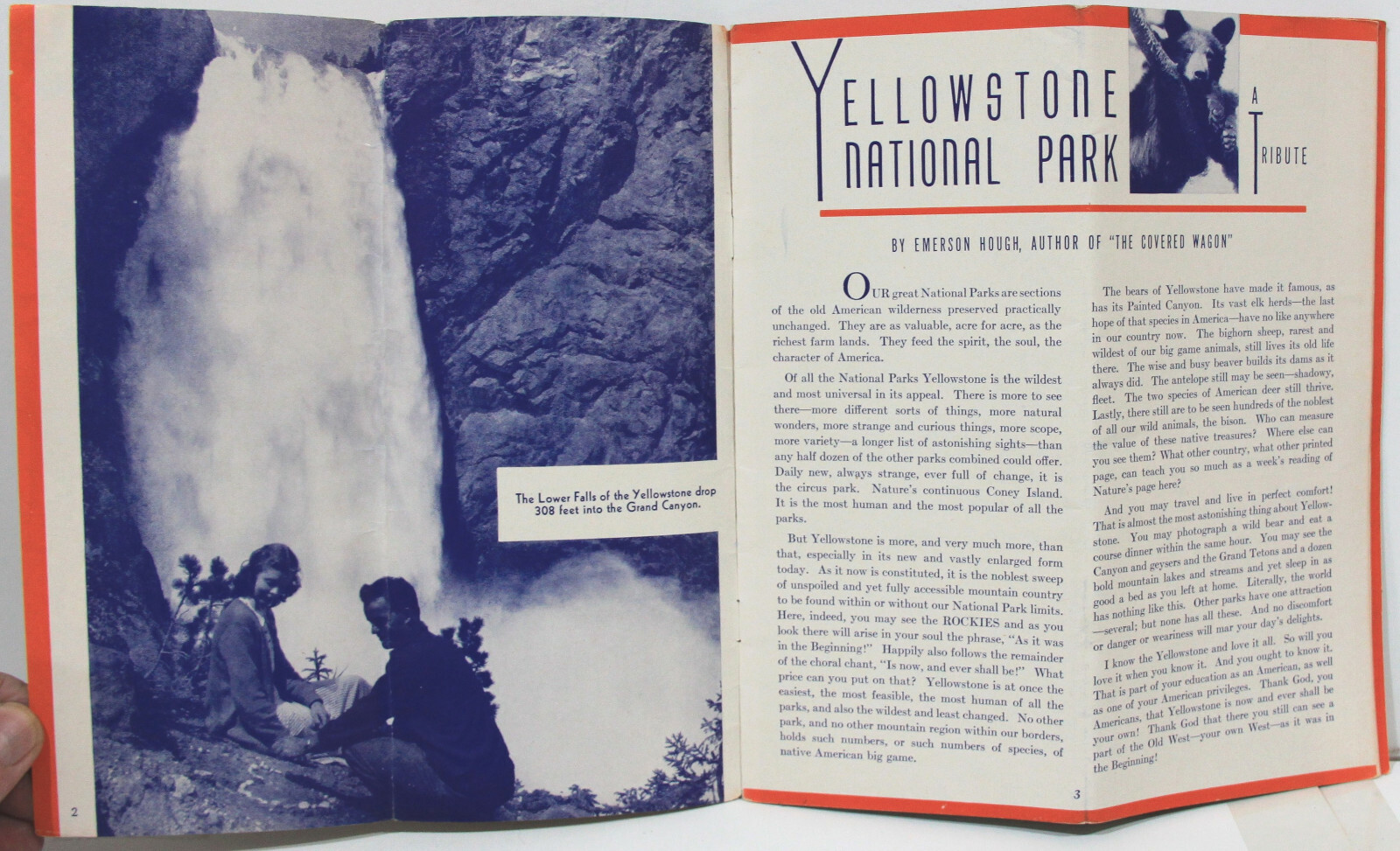 1955 Northern Pacific Railroad Tourist Booklet for Yellowstone National Park
