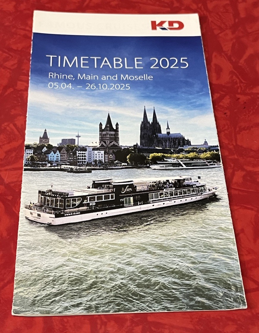 KOLN-DUSSELDORFER KD LINE RHINE MAIN MOSELLE TIMETABLE APRIL – OCTOBER 2025